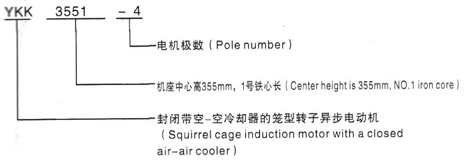 YKK系列(H355-1000)高压蚌埠三相异步电机西安泰富西玛电机型号说明